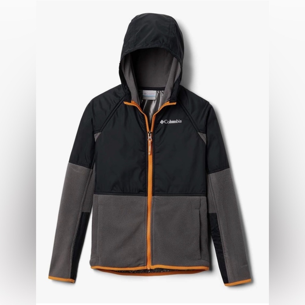 Columbia Black and Gray Jacket with Orange Accents